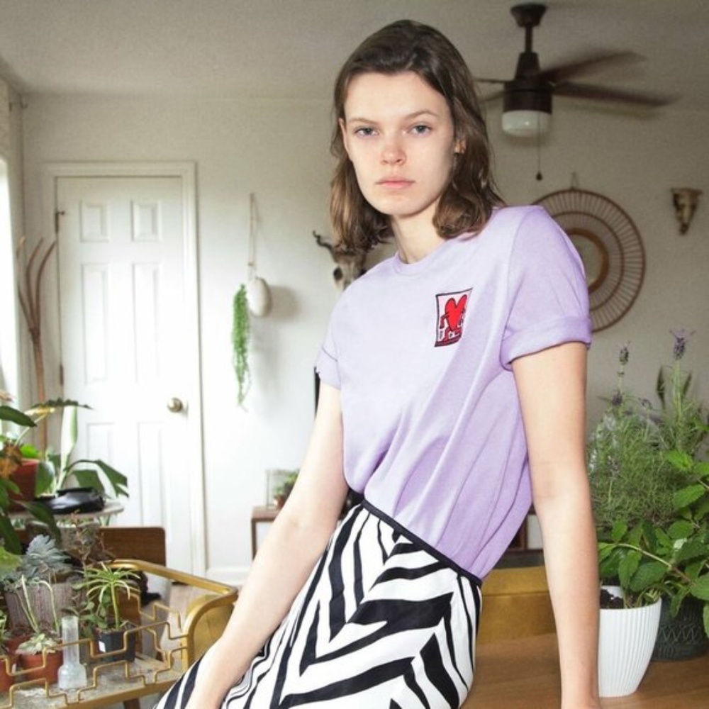 Zara ©KEITH HARING FOUNDATION EMBROIDERED T-SHIRT